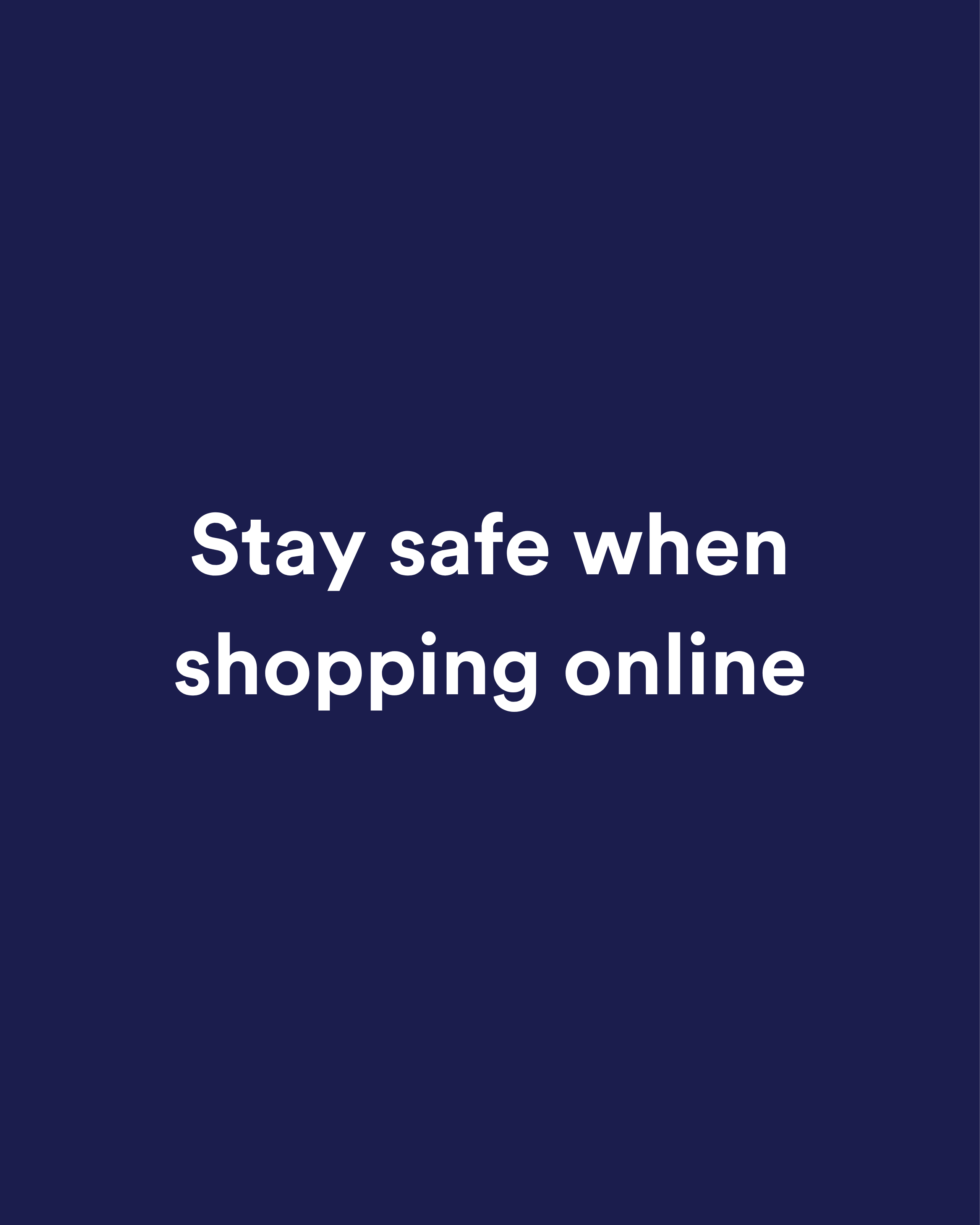 Safe Online Shopping